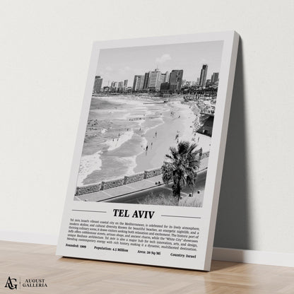 Tel Aviv Black & White City Print