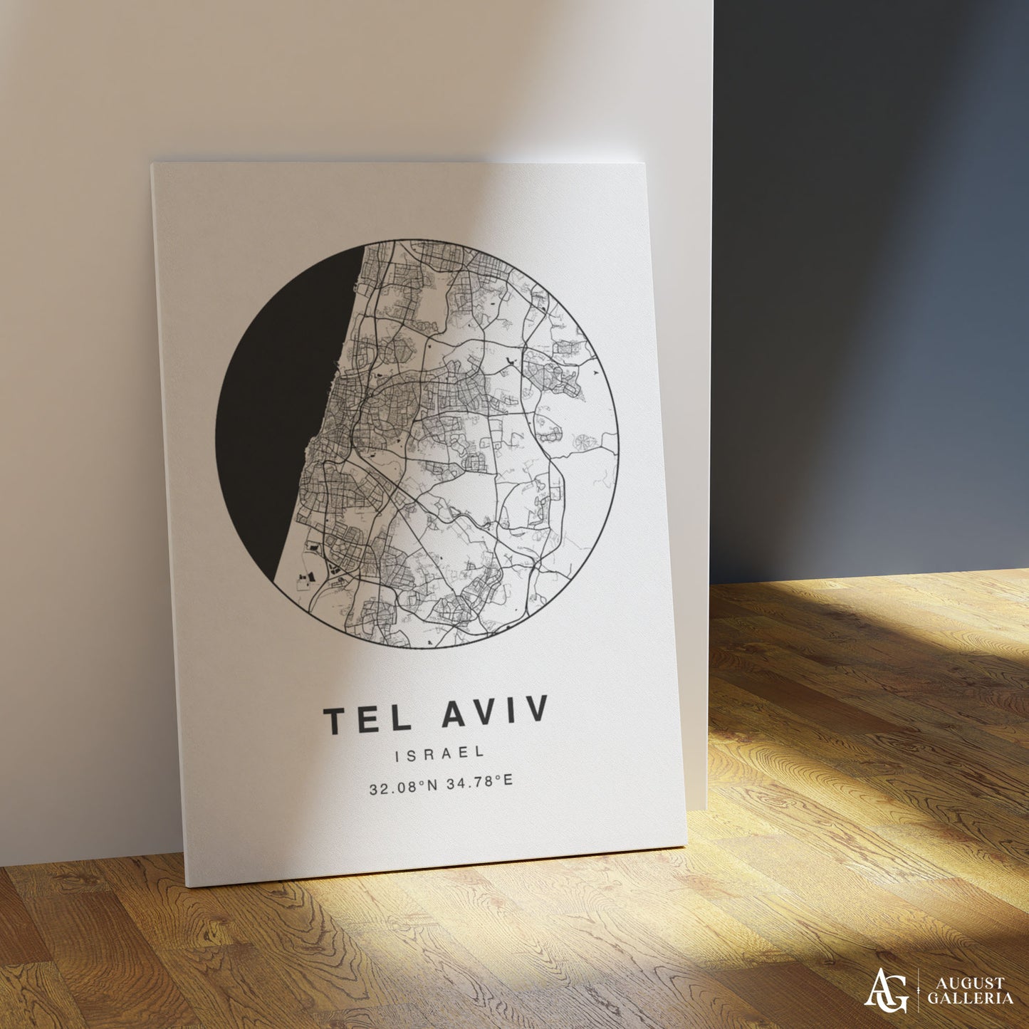 Tel Aviv Minimalist Map