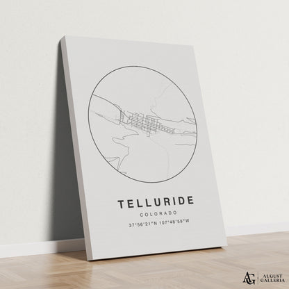 Telluride Minimalist Map