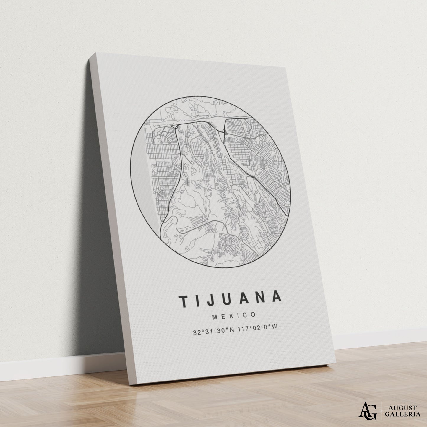 Tijuana Minimalist Map