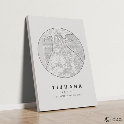 Tijuana Minimalist Map