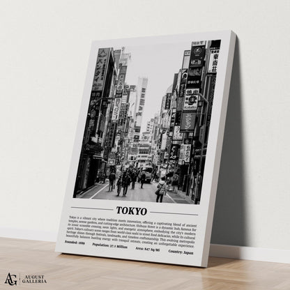 Tokyo Black & White City Print