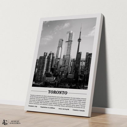 Toronto Black & White City Print