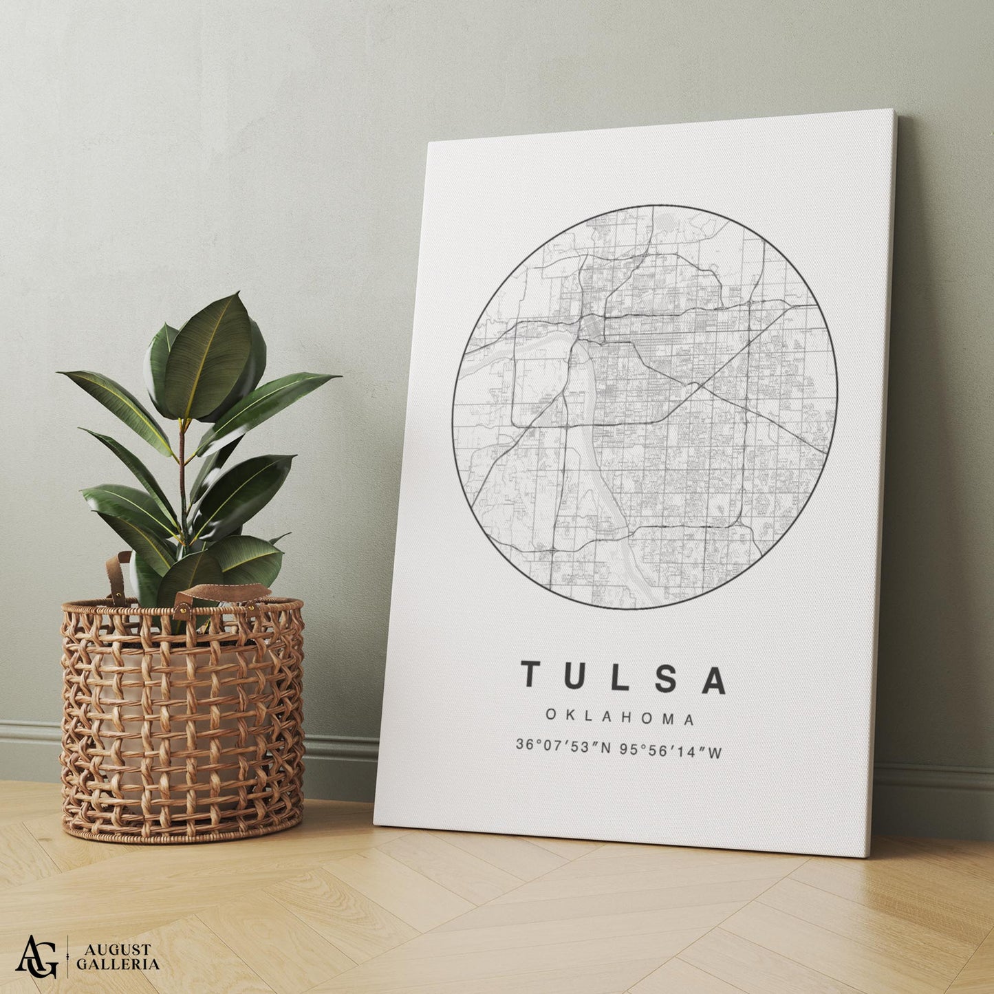 Tulsa Minimalist Map