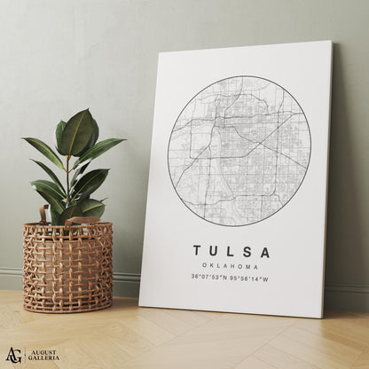 Tulsa Minimalist Map