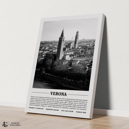 Verona Black & White City Print