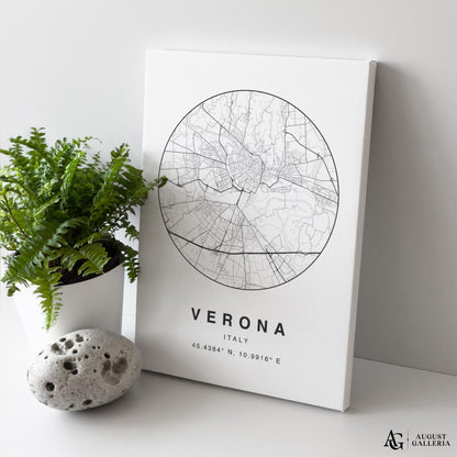 Verona Minimalist Map