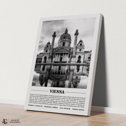 Vienna Black & White City Print