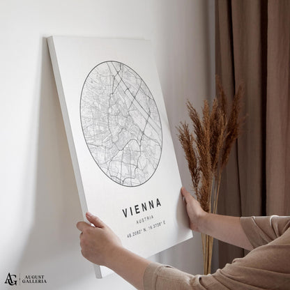 Vienna Minimalist Map