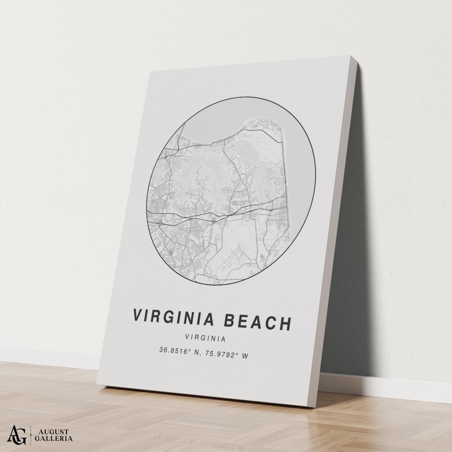 Virginia Beach Minimalist Map