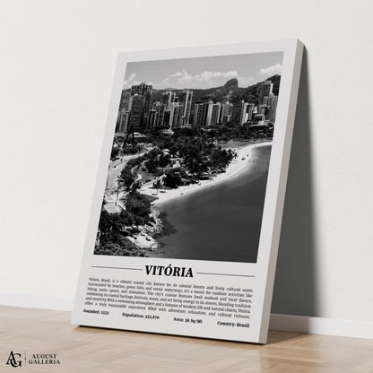 Vitória Black & White City Print