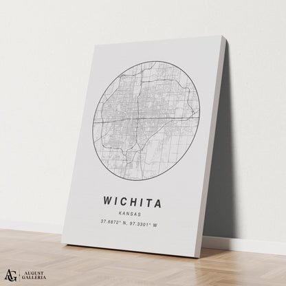Wichita Minimalist Map