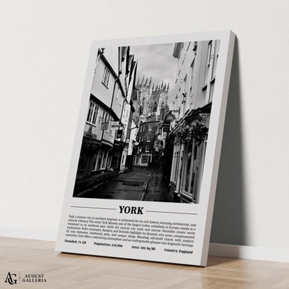 York Black & White City Print