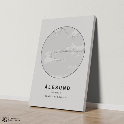 Alesund Minimalist Map