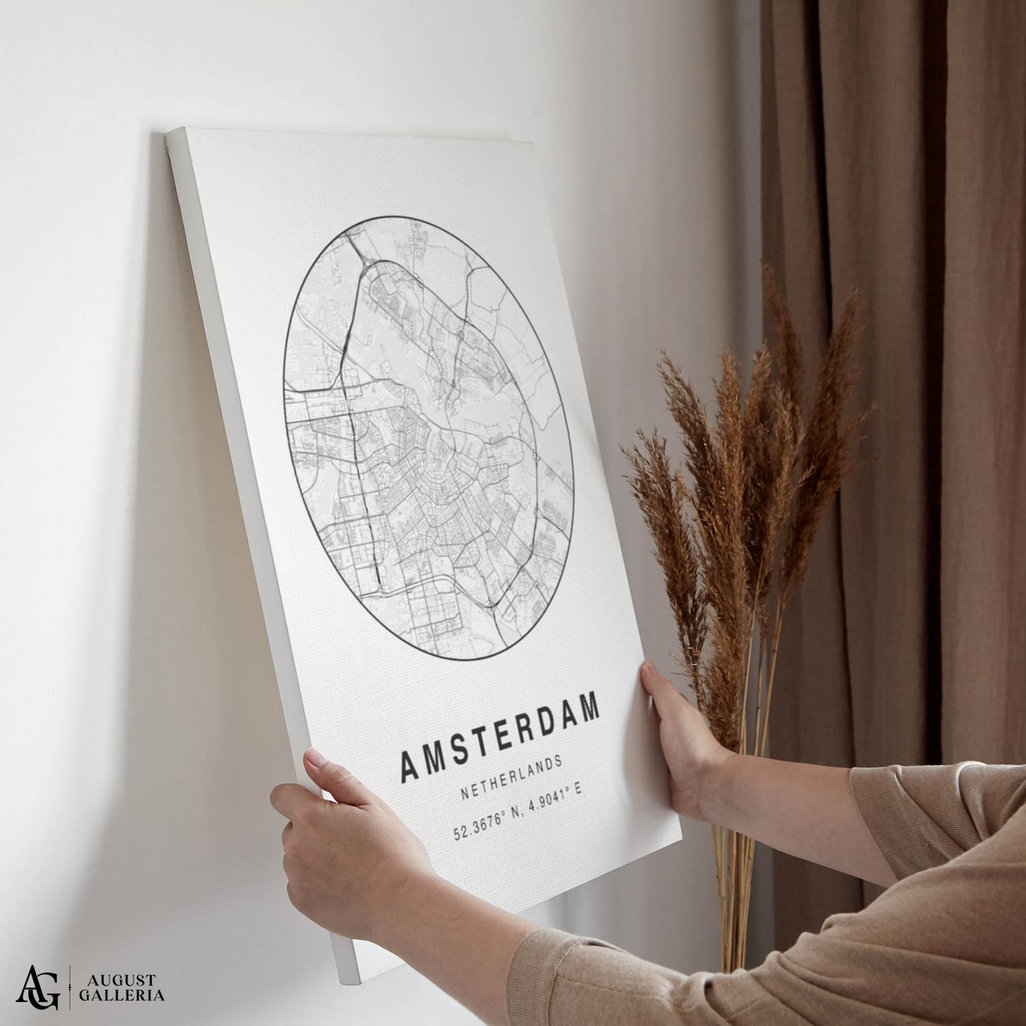 Amsterdam Minimalist Map