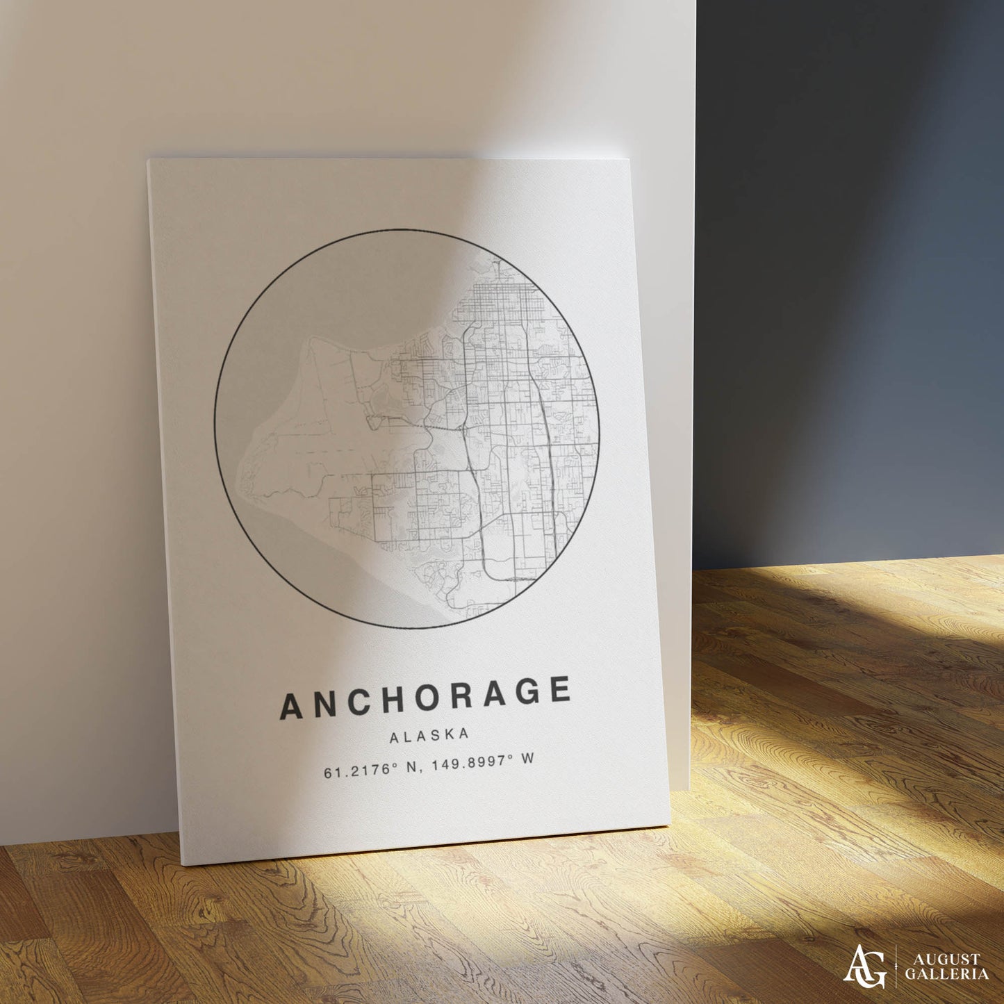 Anchorage Minimalist Map