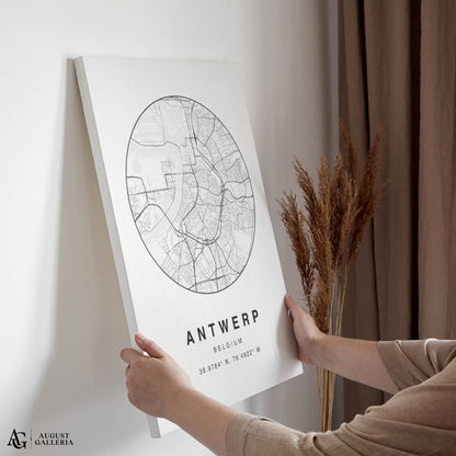 Antwerp Minimalist Map