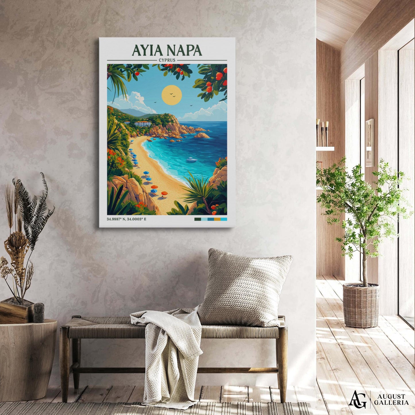 Ayia Napa Retro Travel Print