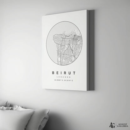 Beirut Minimalist Map