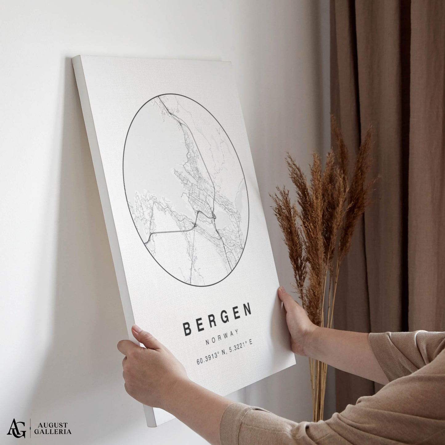 Bergen Minimalist Map