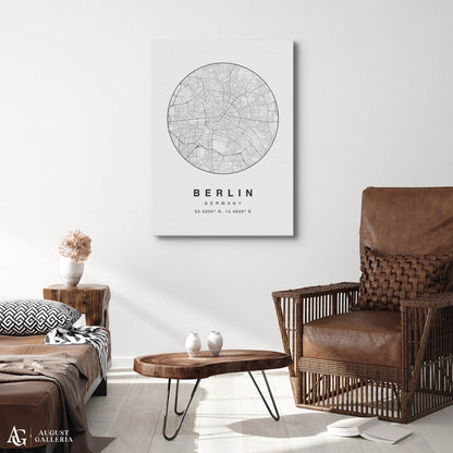 Berlin Minimalist Map