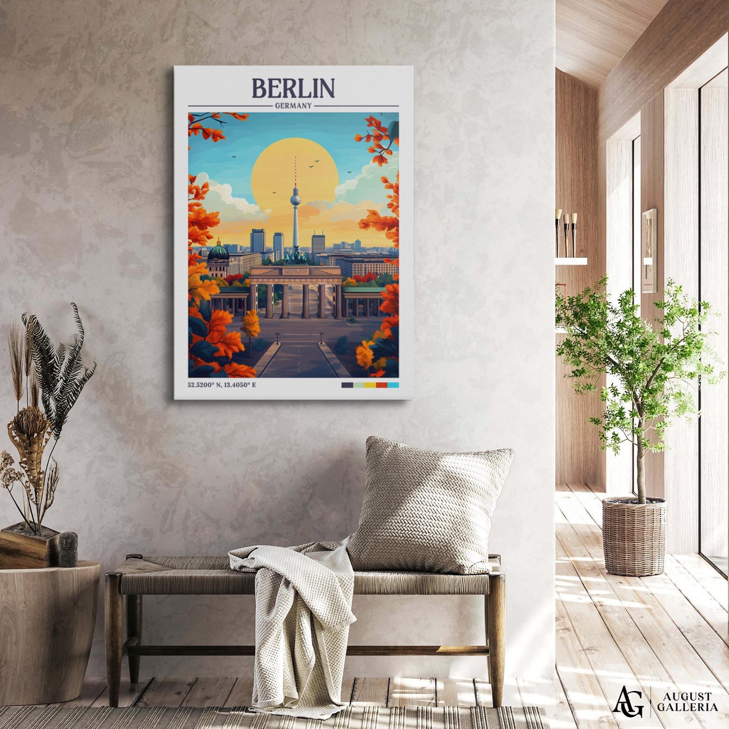 Berlin Germany Retro Travel Print