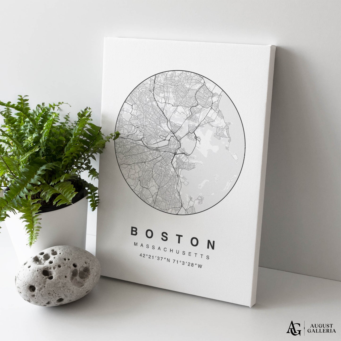 Boston Minimalist Map