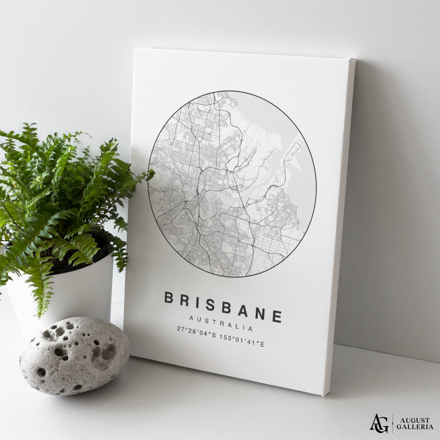 Brisbane Minimalist Map