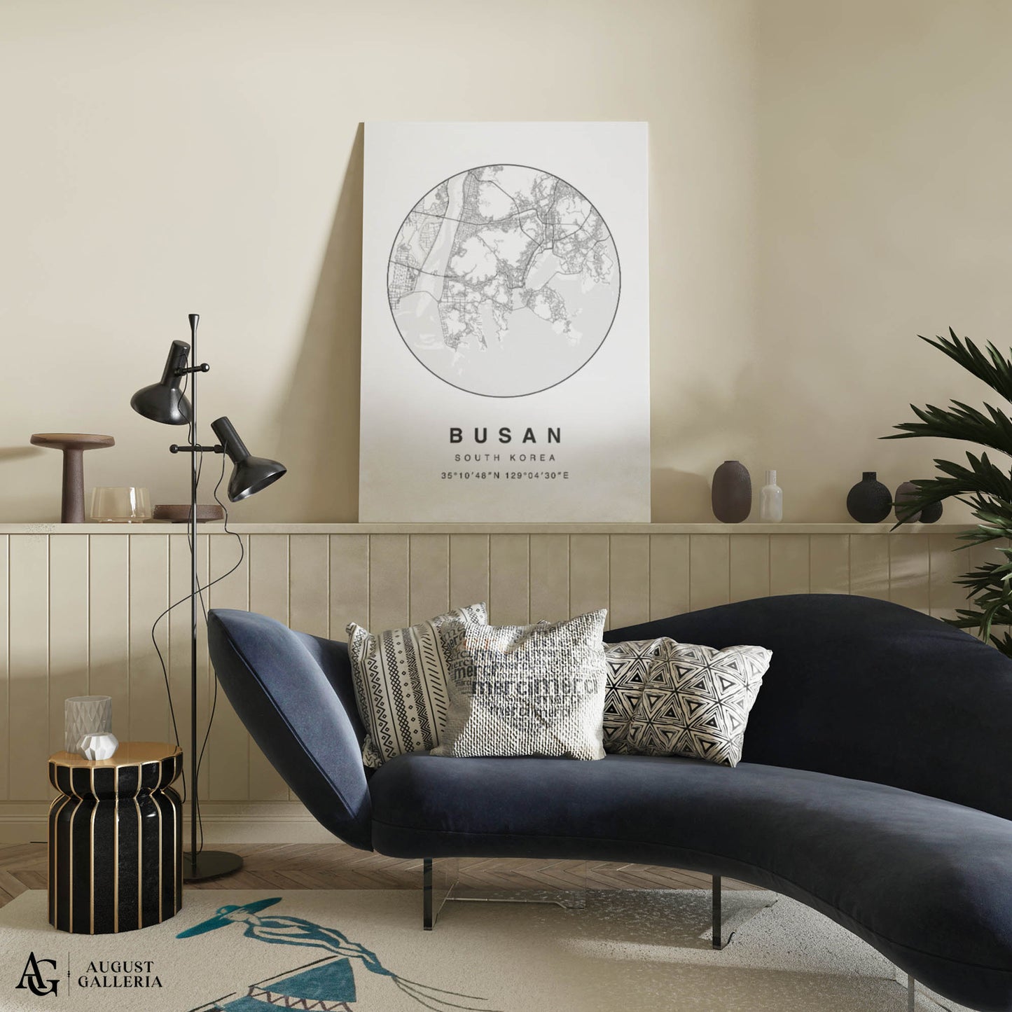 Busan Minimalist Map