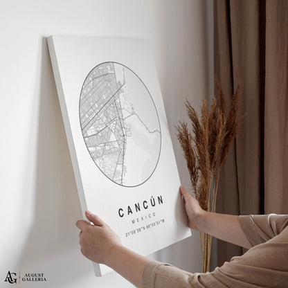 Cancun Minimalist Map