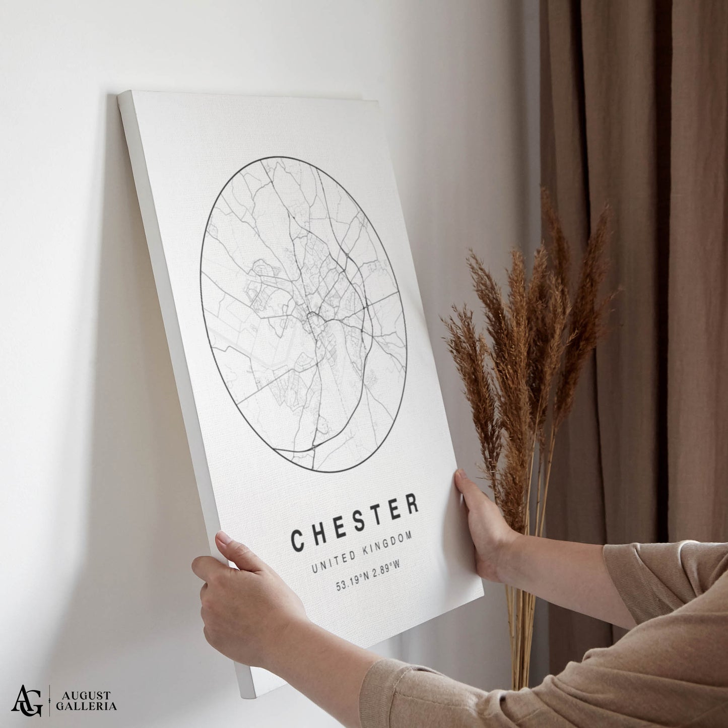 Chester Minimalist Map