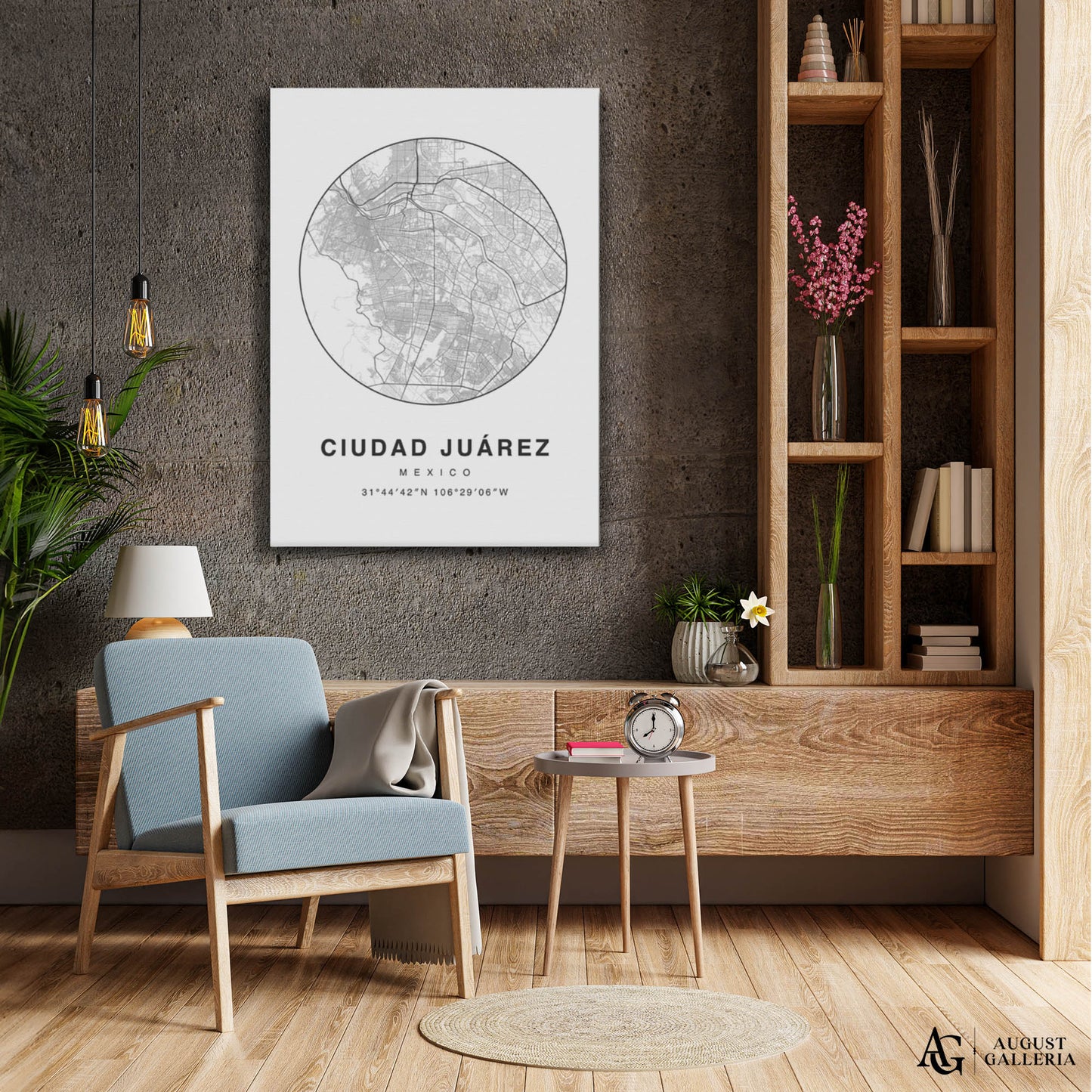 Ciudad Juarez Minimalist Map