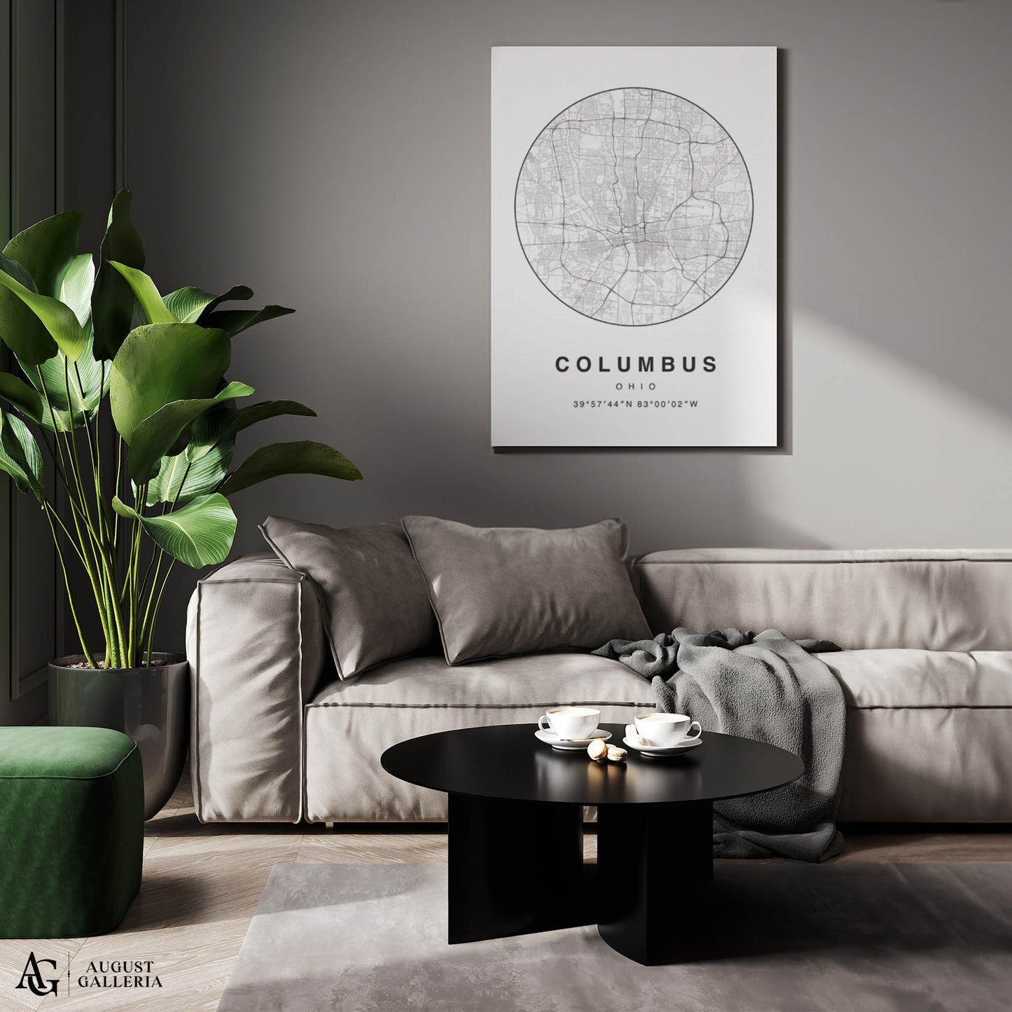 Columbus Minimalist Map