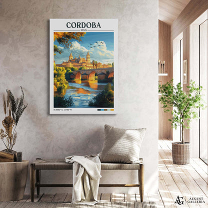 Córdoba Spain Retro Travel Print