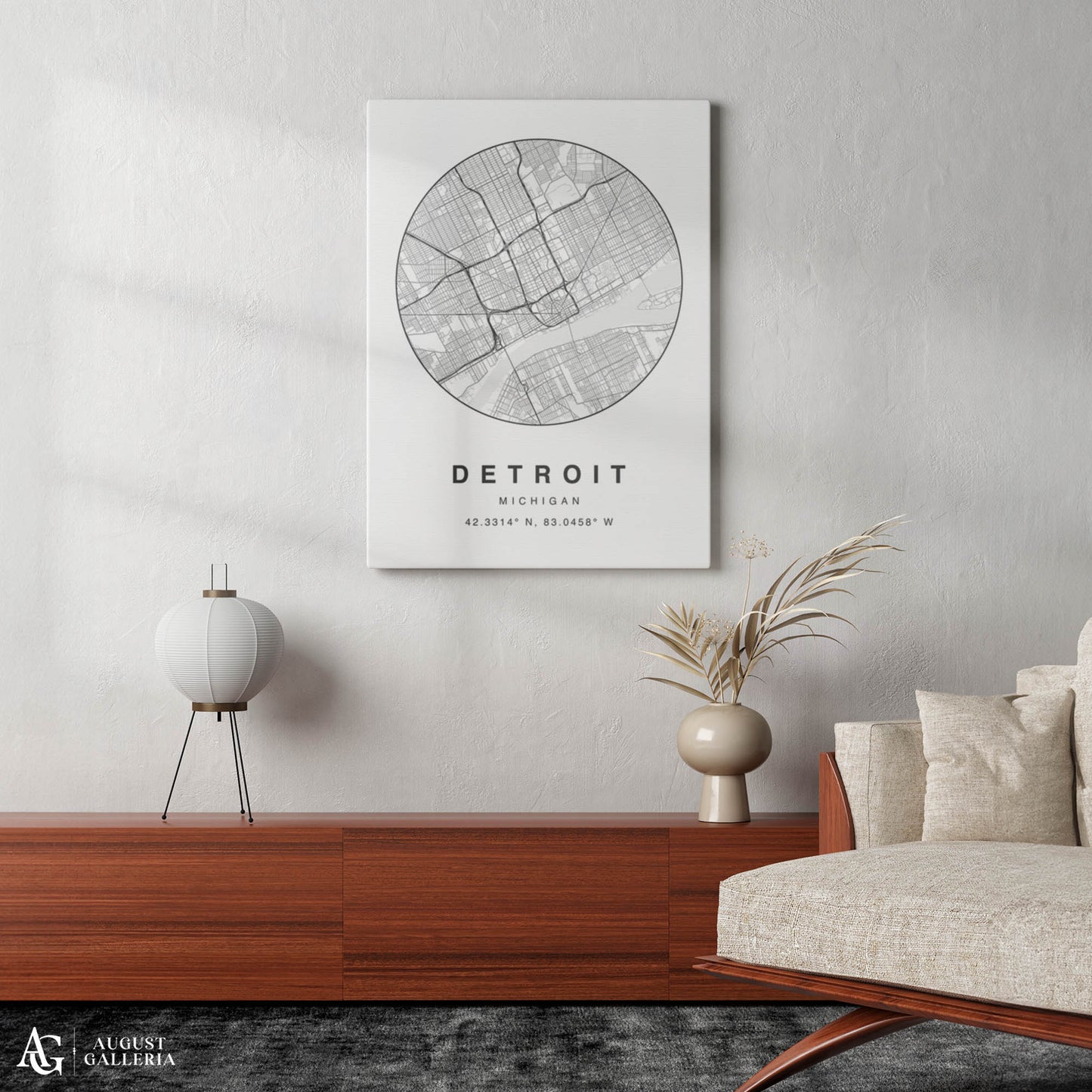 Detroit Minimalist Map