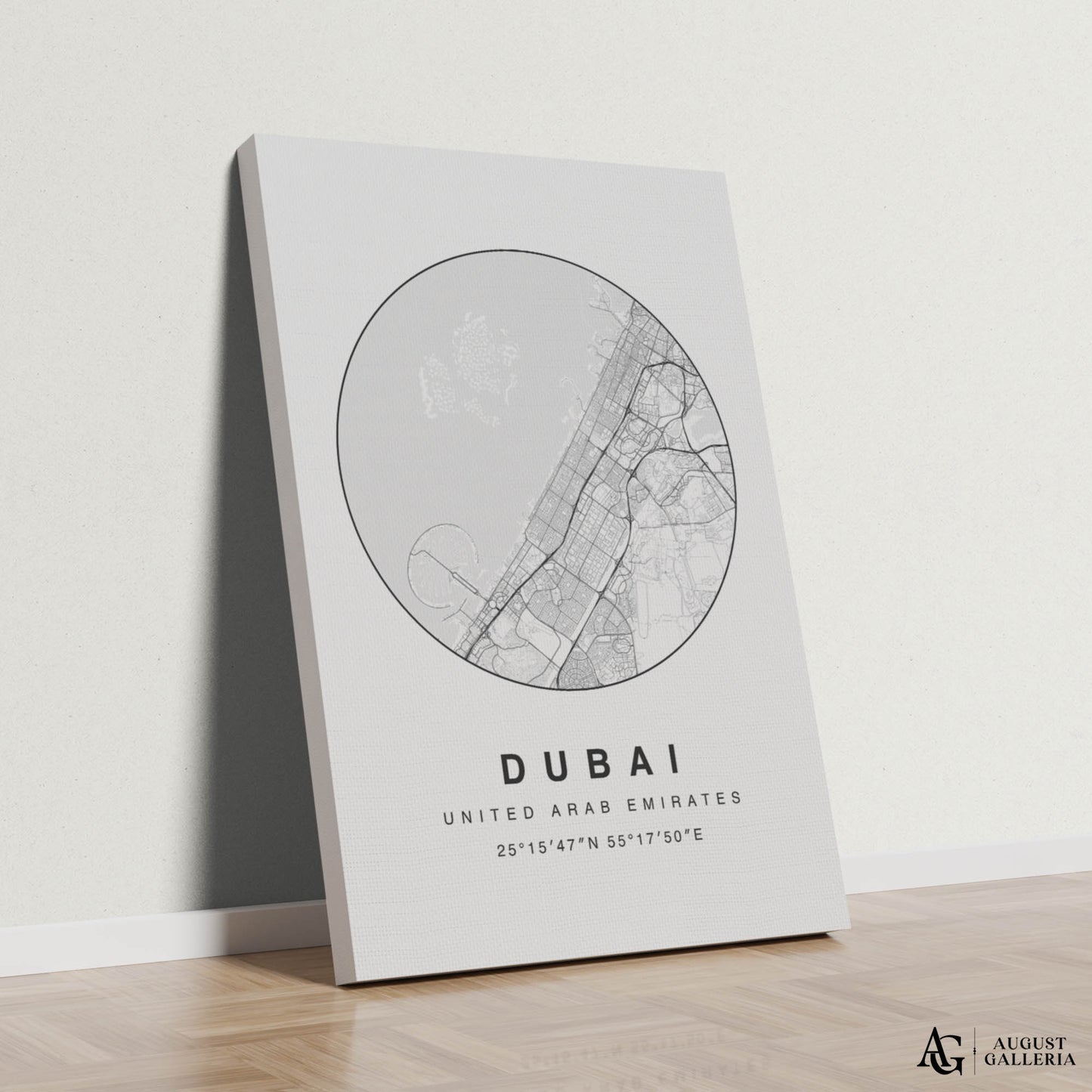 Dubai Minimalist Map