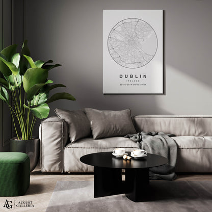 Dublin Minimalist Map