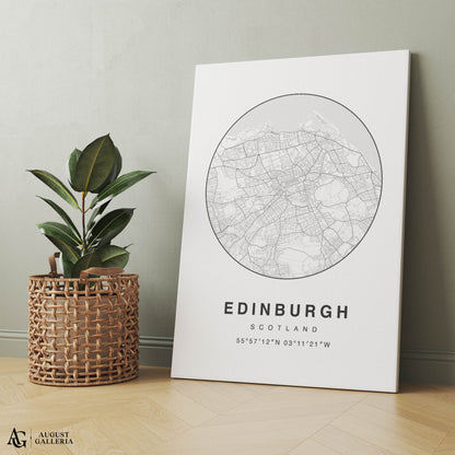 Edinburgh Minimalist Map