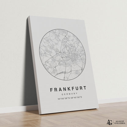 Frankfurt Minimalist Map