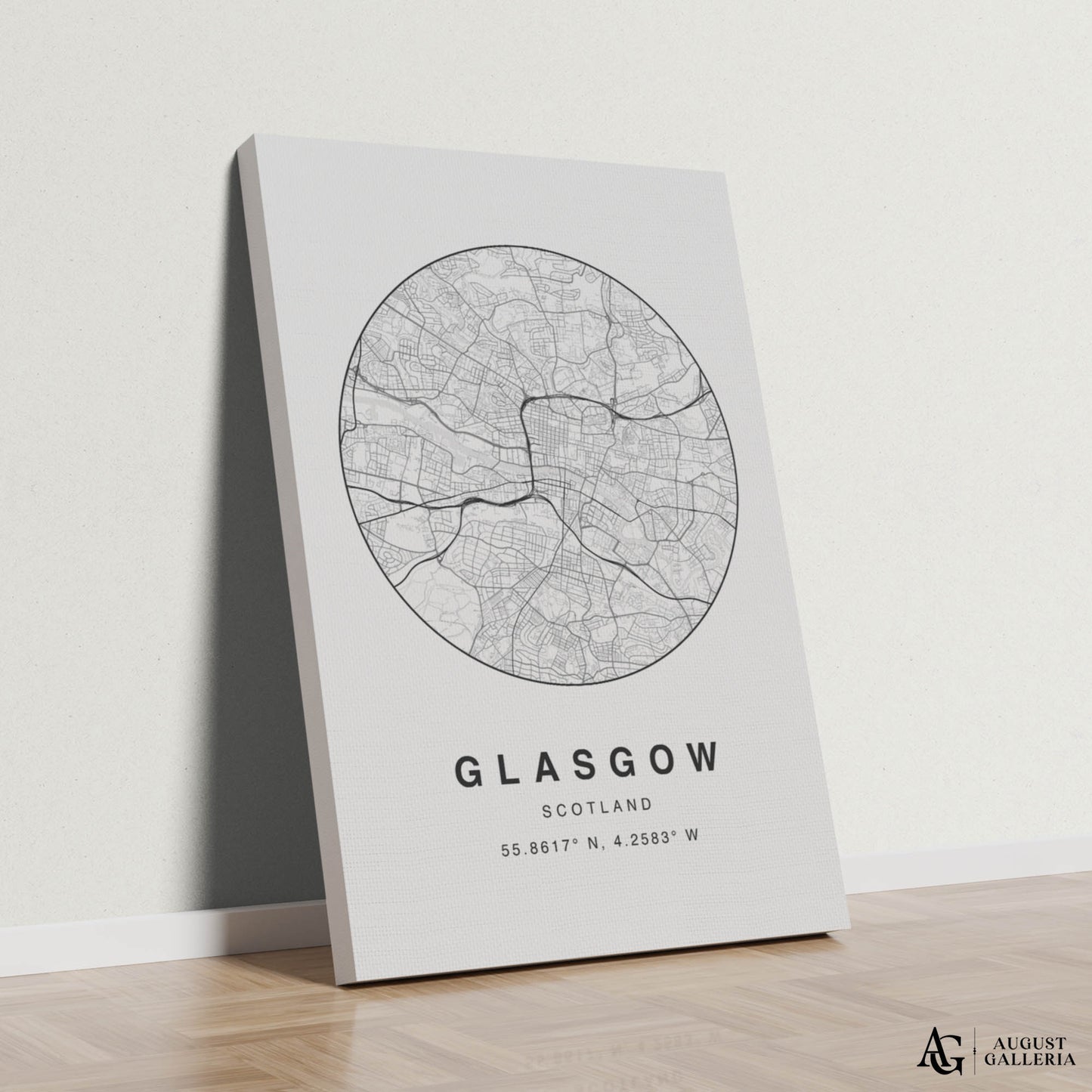 Glasgow Minimalist Map