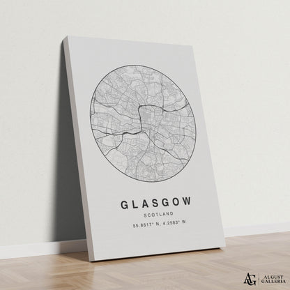 Glasgow Minimalist Map