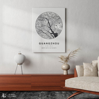 Guangzhou Minimalist Map