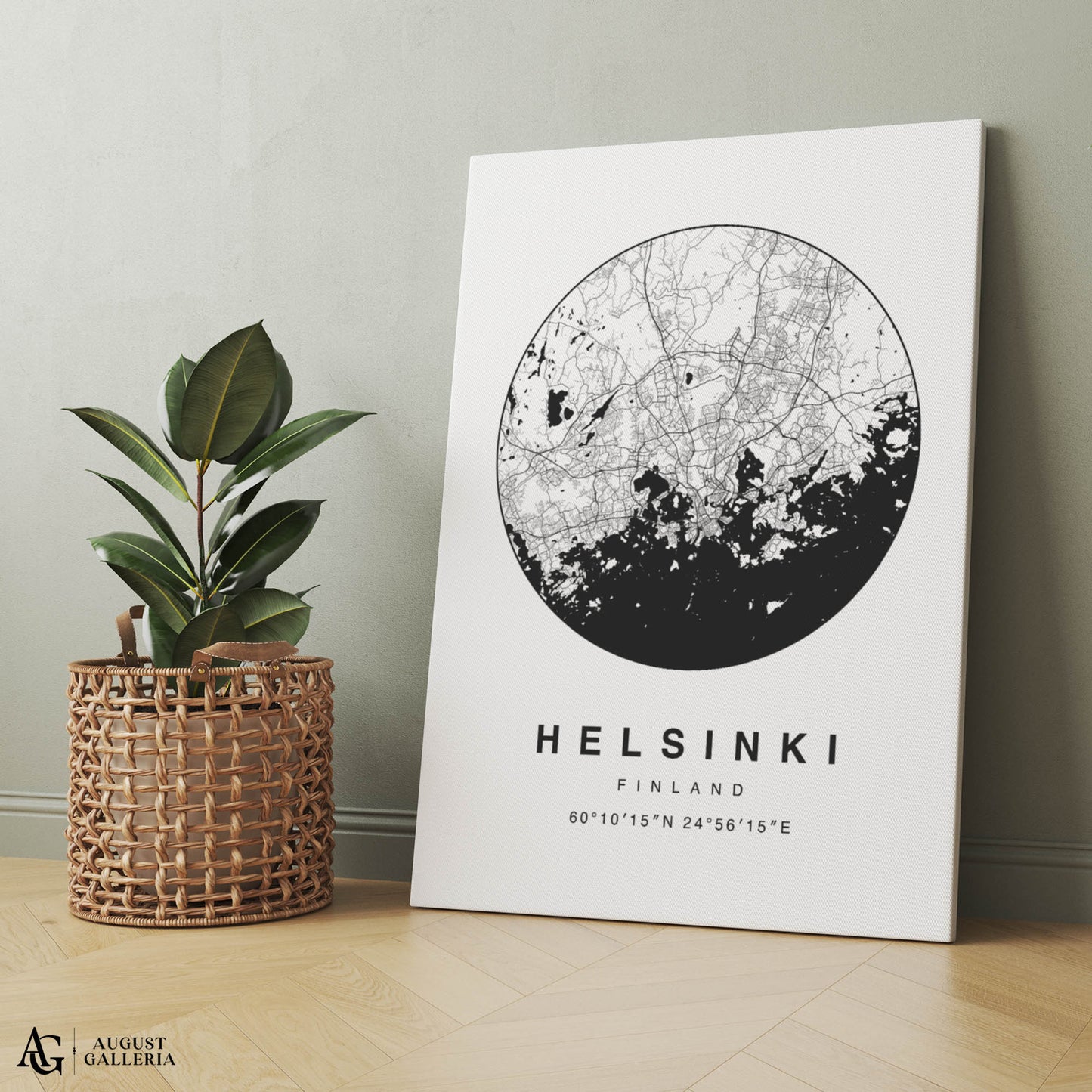 Helsinki Minimalist Map