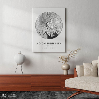 Ho Chi Minh City Minimalist Map