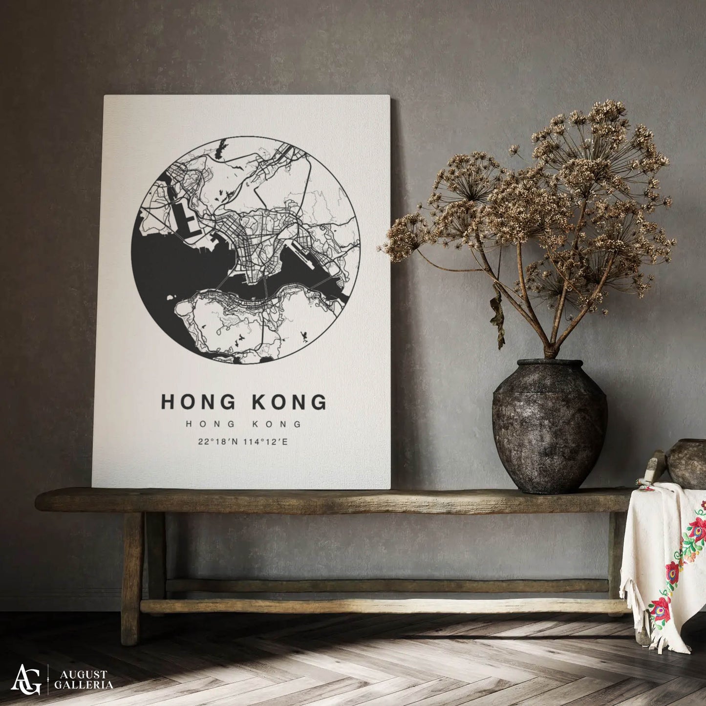 Hong Kong Minimalist Map