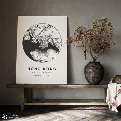 Hong Kong Minimalist Map