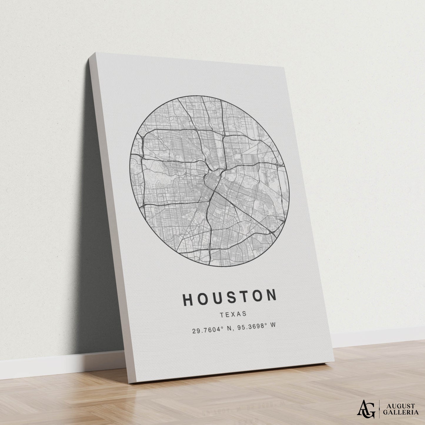 Houston Minimalist Map