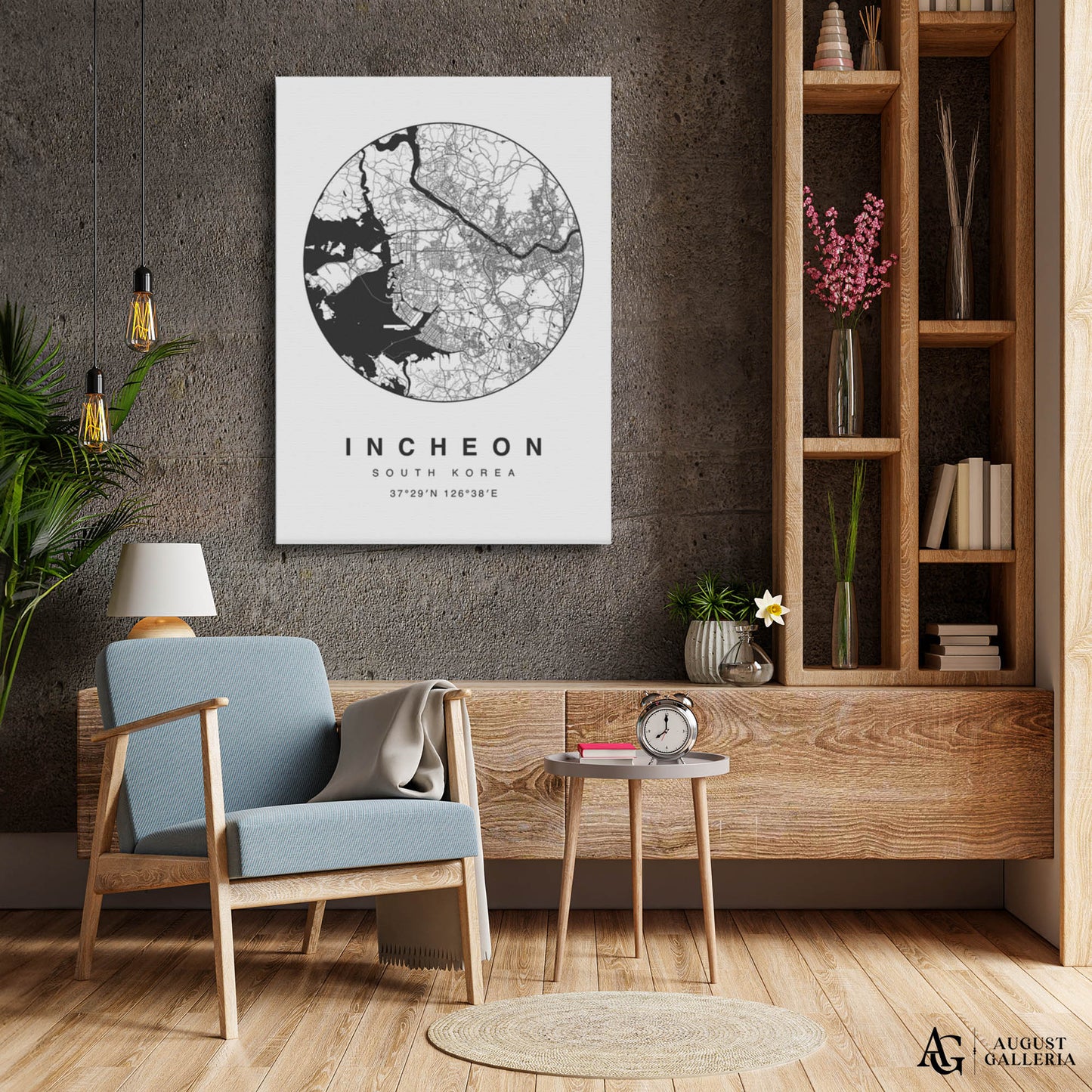 Incheon Minimalist Map