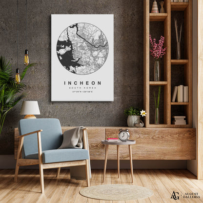Incheon Minimalist Map