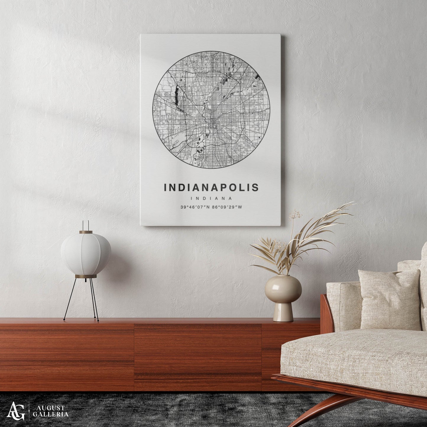 Indianapolis Minimalist Map